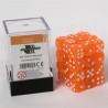 Blackfire Dice Cube - 12mm D6 36 Dice Set - Transparent Orange