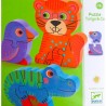 Puzzle Lemn Animale